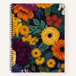 Cuaderno Floral encantadora