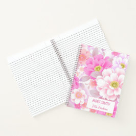 Cuaderno Floral escolar moderna