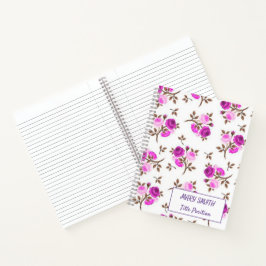 Cuaderno Floral escolar moderna