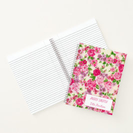 Cuaderno Floral escolar moderna