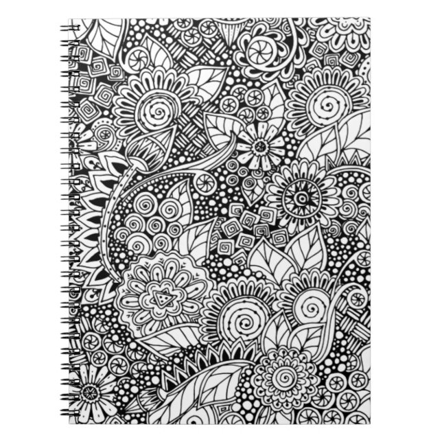 Cuaderno Floral étnico inspirado (Frente)