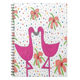 Cuaderno Floral Flamingo Fiesta