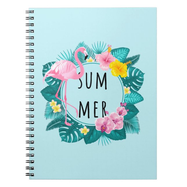 Cuaderno Floral Flamingo Summer Bliss (Frente)