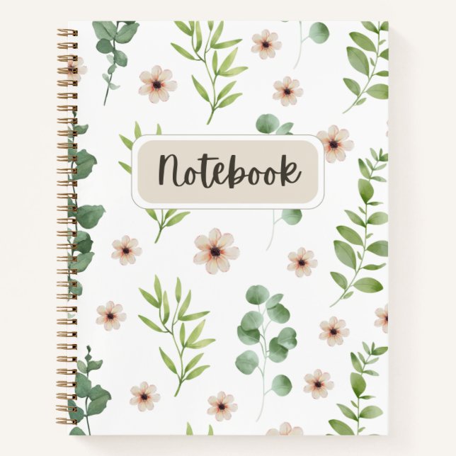 Cuaderno Floral Girly NoteBook (Anverso)