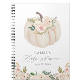 Cuaderno Floral Greeneration Pumpkin Baby Shower Guest Book