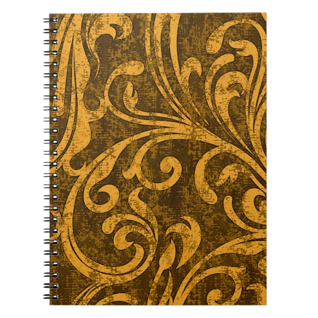 Cuaderno Floral gris, textura transparente de alta resoluci (Frente)