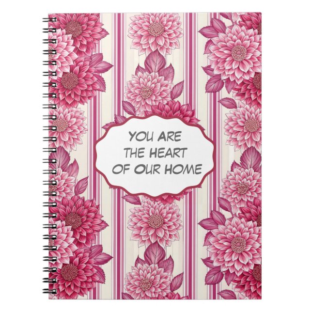 Cuaderno Floral Heart of Our Home  (Frente)