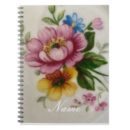 Cuaderno Floral inspirada en la porcelana