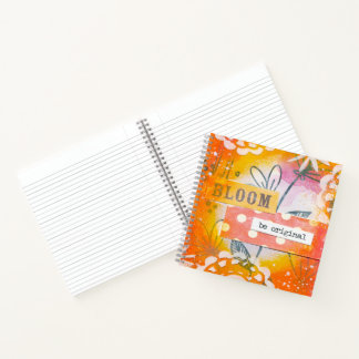 Cuaderno floral inspirador “FLORECE, Sé original”