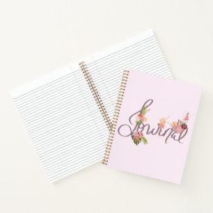 Cuaderno Floral Inspiration Journal con brillantes floracio