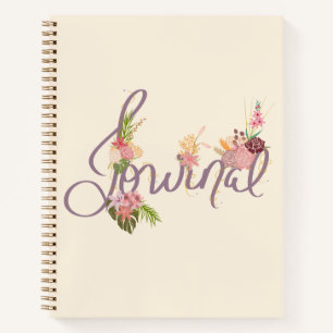 Cuaderno Floral Inspiration Journal con brillantes floracio