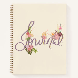 Cuaderno Floral Inspiration Journal con brillantes floracio