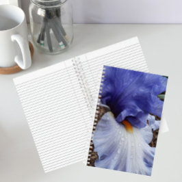 Cuaderno Floral Iris de Barba Púrpura