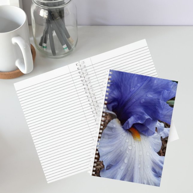 Cuaderno Floral Iris de Barba Púrpura (In Situ)