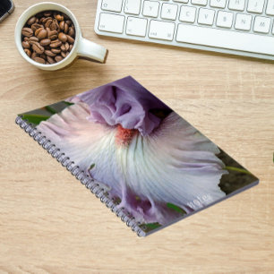 Cuaderno Floral Iris púrpura pálida