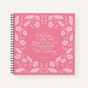 Cuaderno Floral Jane Austen Pride & Prejudice Bookish Cita