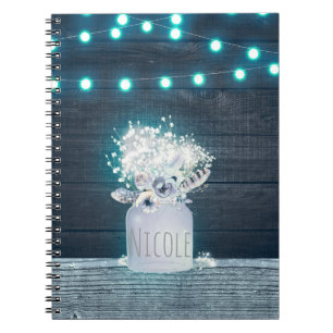 Cuaderno Floral Mason Jar & Blue String ilumina el ambiente