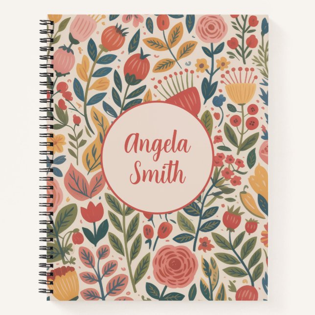 Cuaderno Floral Modern Blush (Anverso)