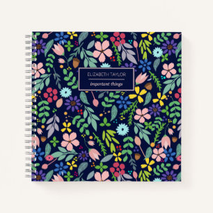 Cuaderno Floral moderna