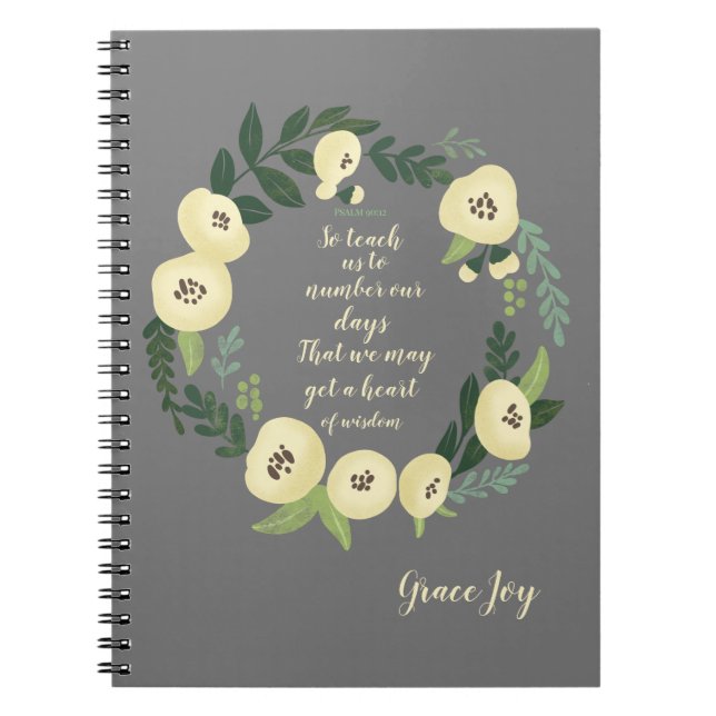 Cuaderno Floral moderna (Frente)