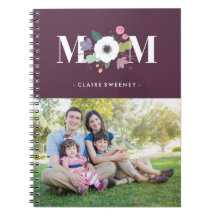 Floral Mom Journal - Plum