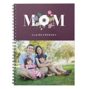 Cuaderno Floral Mom Journal - Plum
