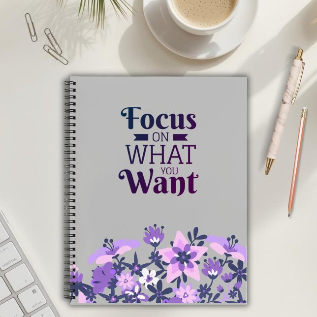 Cuaderno Floral Morado Inspirador (Subido por el creador)