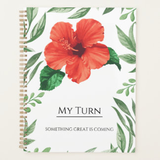 Cuaderno Floral Motivacional – Mi Turno – Algo