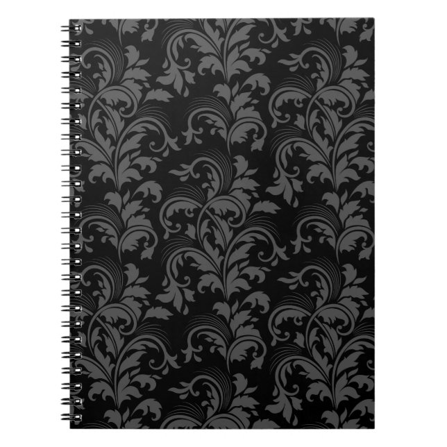 Cuaderno Floral Negro (Frente)