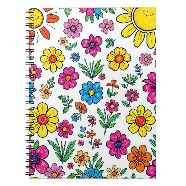 Cuaderno floral notebook  (Frente)