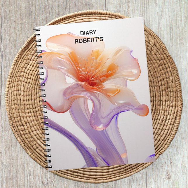 Cuaderno Floral notebook, gift for florists, flower notes (Subido por el creador)