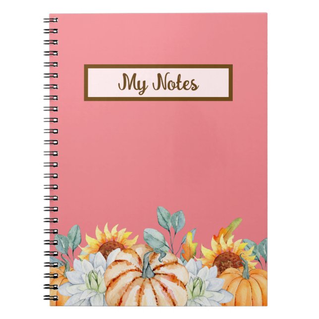 Cuaderno Floral Otoño Inspira Escuela (Frente)