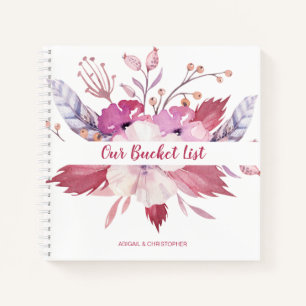 Cuaderno Floral Our Bucket List Keepsake Journal