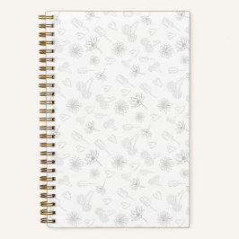 Cuaderno Floral Outline Notebook