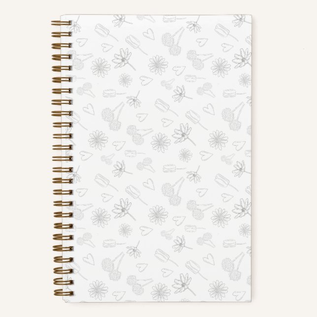 Cuaderno Floral Outline Notebook (Anverso)