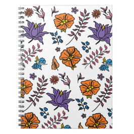Cuaderno Floral Pattern Notebook