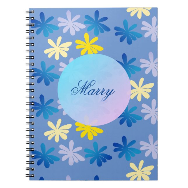 Cuaderno Floral personalizada (Frente)