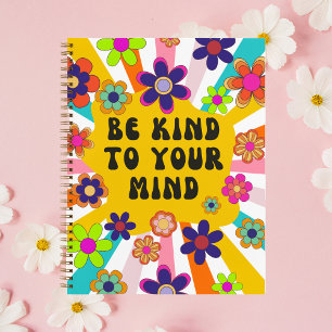 Cuaderno Floral personalizada "Be Kind to Your Mind"