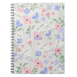 Cuaderno Floral Personalizado