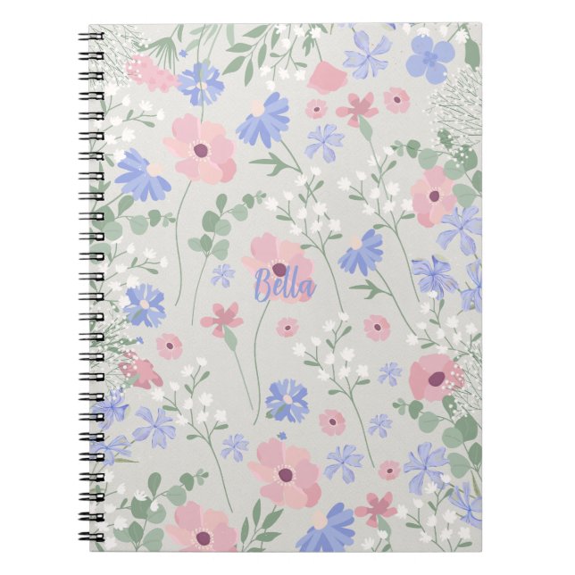 Cuaderno Floral Personalizado (Frente)