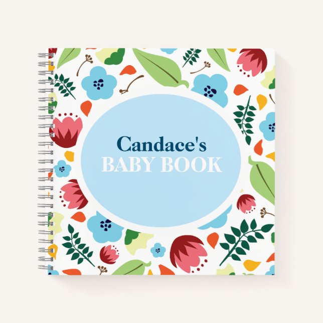 Cuaderno Floral Personalizado de Primavera  (Anverso)