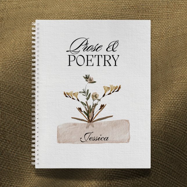 Cuaderno Floral Personalizado de Prosa y Poesía (Subido por el creador)