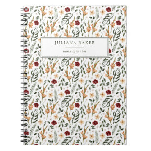 Cuaderno Floral Personalizado Delicado