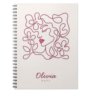Cuaderno Floral Personalizado | Nombre Personaliza