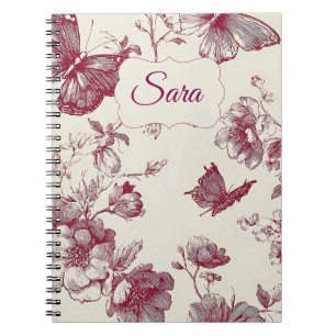 Cuaderno Floral Personalizado – Nombre Personaliza