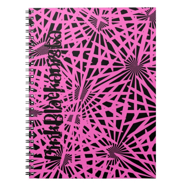 Cuaderno floral pinkblackanista (Frente)