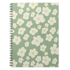 Cuaderno floral precioso.