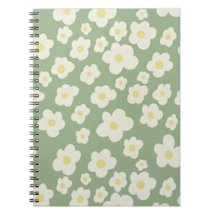 Cuaderno floral precioso.
