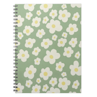 Cuaderno floral precioso.