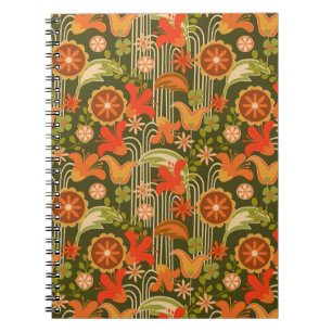 Cuaderno Floral retro -